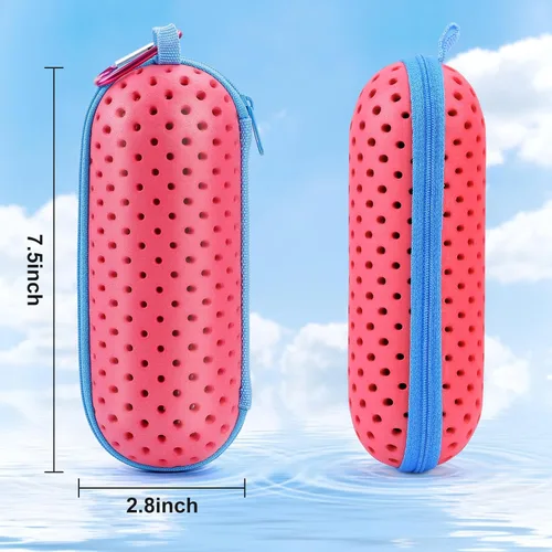 Miniatura 6 de Estuche para Gafas de Natación para Gafas de Natación, Fundas Protectoras para Gafas con Clip, Gafas de Sol, Gafas, Deportes Rosa
