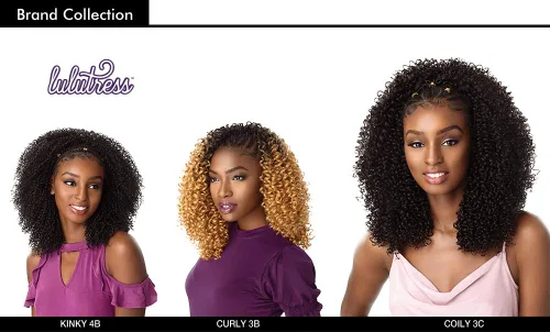 Miniatura 3 de Sensationnel - Trenzas de ganchillo de pelo sintético Sensationnel Lulutress 2X Curly 3B (paquete de 5, 1B)
