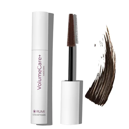 Miniatura 10 de Rumi Cosmetiques VolumeCare+ Máscara de pestañas para mujeres maduras, fórmula 2 en 1 de longitud y volumen extremos, sin grumos ni descamaciones