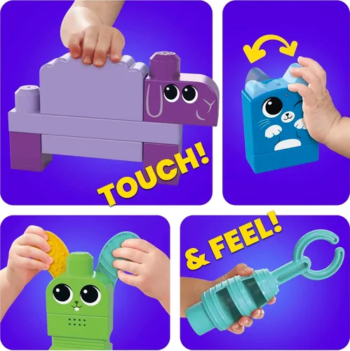 Miniatura 5 de Mega Bloks Fisher-Price - Juego de bloques de construcción para niños, banda musical de granja con 40 piezas y 6 hojas de música, a partir de 1 año