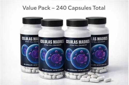 Miniatura 3 de Madre Cells Nueva Versión Celulas Madres (4 Botellas) 200 mg Stem Enhancer Cell Aphanizomenon Flos-aquae. 240 Cápsulas Células Madre