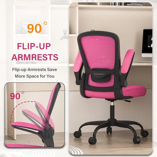 Miniatura 5 de Mimoglad Silla de Oficina, Silla de Escritorio Ergonómica con Soporte Lumbar Ajustable, Silla de Computadora de Malla de Respaldo Alto