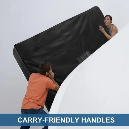 Miniatura 2 de Bolsas para colchones para mudanza y almacenamiento tamaño Twin, protector de colchón impermeable, funda de colchón con asas de servicio pesado
