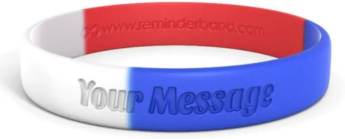 Miniatura 61 de Reminderband - Pulsera clásica de silicona 100% personalizada – Pulsera de goma de silicona personalizada – Personalizable, eventos, regalos, apoyo