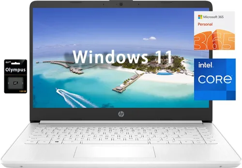 Miniatura 16 de Laptop HP HD de 14 pulgadas para estudiantes y negocios, Intel Quad-Core N4120, 4 GB de RAM, 192 GB de almacenamiento