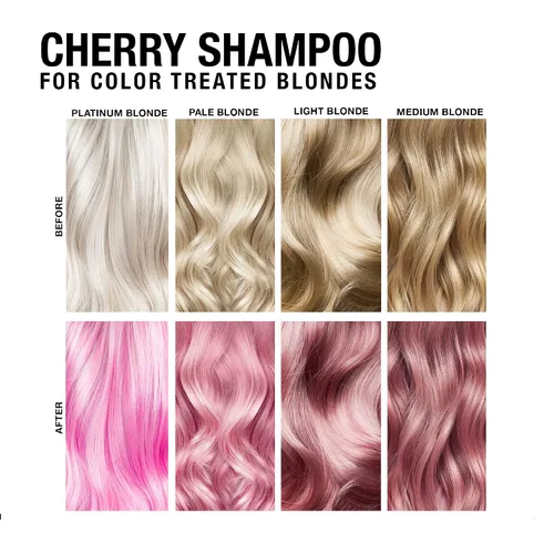 Miniatura 3 de Pure Blends Cherry Hydrating Color Depositing Shampoo Brighten & Tone Color Faded Hair Tinte semipermanente para el cabello previene la decoloración