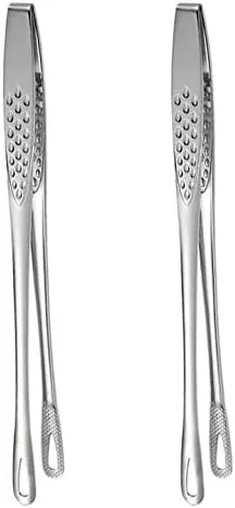 Miniatura 7 de Gold - Pinzas para servir alimentos, cocina, barbacoa, parrilla, freír, acero inoxidable, 2