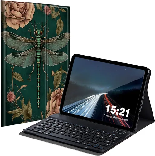 Miniatura 19 de Funda de teclado para Samsung Galaxy Tab S6 Lite 2022/2020, Galaxy Tab S6 Lite SM-P610/P613/P615/P619 con teclado Bluetooth inalámbrico desmontable