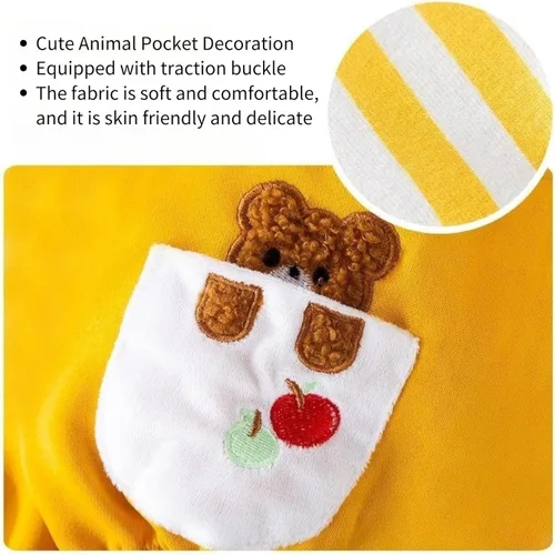 Miniatura 2 de Overol para perro con diseño de rayas para mascotas, overol para perros pequeños, pantalones de otoño e invierno para perros Púrpura