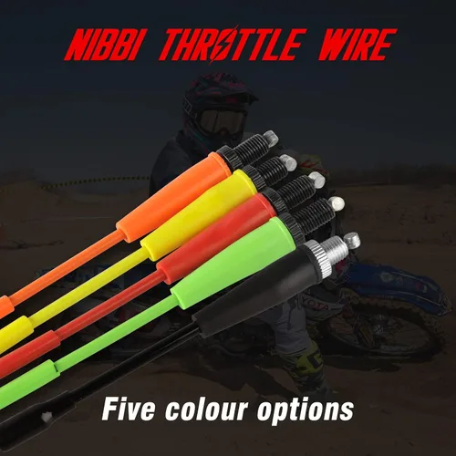 Miniatura 7 de NIBBI Cable de Acelerador 40.3", Repuesto Universal para Motocicleta 102.5cm Cable de Acelerador Ajustable, Para Dirt Bike Pit Bike YAMAHA Kawasaki