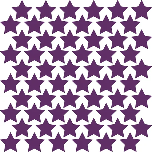 Miniatura 16 de LiteMark Durable Stars, calcomanía roja brillante de 5.5 pulgadas, uso en hormigón liso, azulejos, vidrio, paquete de 8 estrellas Rojo