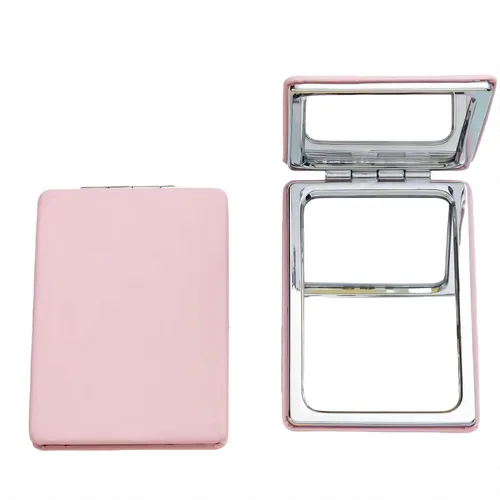 Miniatura 6 de Espejo compacto para hombres, mujeres y niñas, espejos de maquillaje de viaje negros para bolso y bolsillo, espejo portátil de doble cara sin