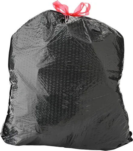 Miniatura 2 de Amazon Basics Flextra - Bolsas de basura multiusos con cordón, 30 galones, 50