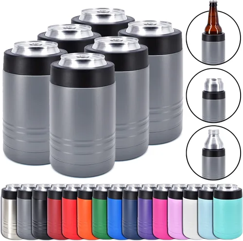 Miniatura 19 de Clear Water Home Goods - Enfriador de bebidas de acero inoxidable de doble pared aislado al vacío de 12 onzas - Revestimiento en polvo negro