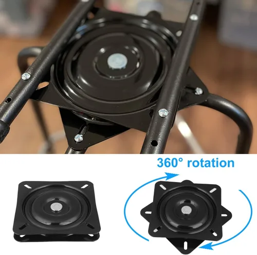 Miniatura 6 de 6 taburetes giratorios de 6.25 pulgadas, placa giratoria para silla reclinable o muebles