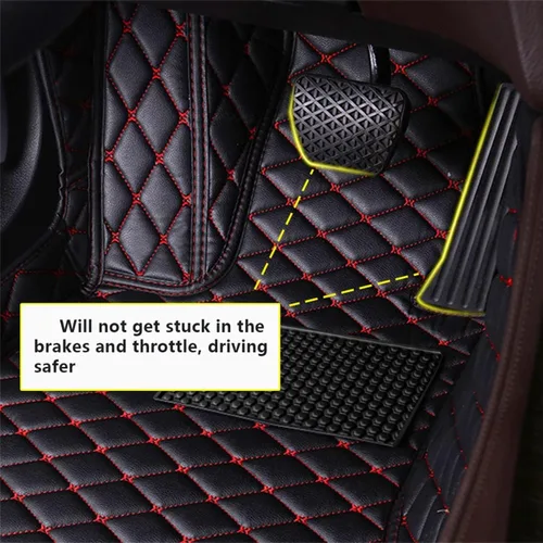 Miniatura 6 de Personaliza las alfombrillas de cuero de lujo de protección para todo tipo de clima para automóviles, SUV y camiones según el modelo automotriz azul