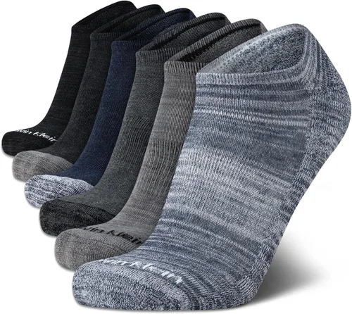 Miniatura 157 de Calvin Klein Calcetines para hombre, mezcla de algodón, acolchados, sin talla, forro de calcetines atléticos (6 unidades)