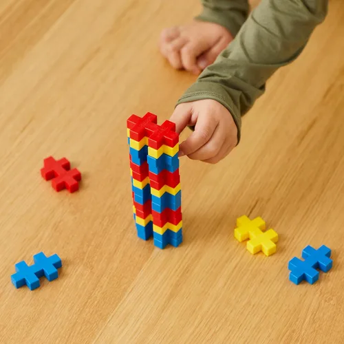 Miniatura 2 de PLUS PLUS BIG - Juego abierto – 400 piezas en bañera de almacenamiento – Mezcla de colores básicos, juguete de construcción de construcción, bloques