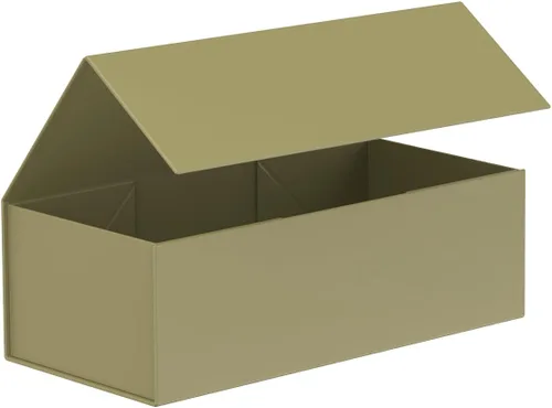 Miniatura 18 de Caja de Regalo 12" x 6" x 4" Pulgadas, Caja de Regalo Grande con Tapa, Cajas Verde Bosque para Regalos, Cumpleaños, Día de San Valentín, Día