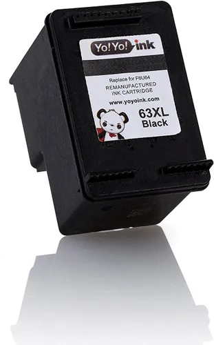 Miniatura 7 de Cartucho de tinta negro remanufacturado HP 63XL para HP 63 Cartucho de tinta negro, paquete de 2 – Uso con impresoras HP Officejet 3830 4650 Envy
