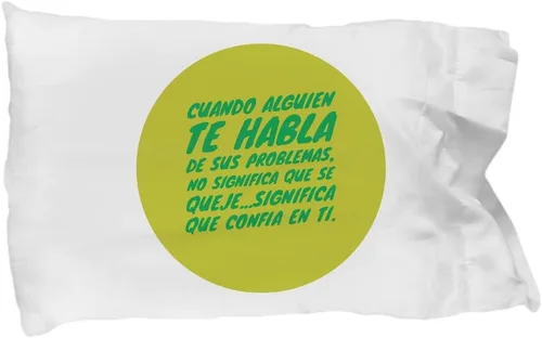 almohada personalizada Te Habla funda de almohada almohada personalizada