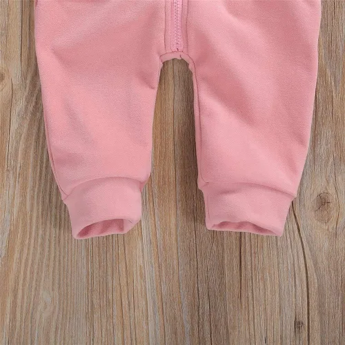 Miniatura 27 de FYBITBO Mameluco con capucha y cremallera para bebés, niños y niñas, mameluco de manga larga para otoño e invierno, ropa cálida