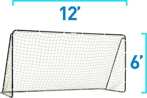 Miniatura 26 de Franklin Sports Porterías de fútbol de competición – Porterías de fútbol de acero portátiles para patio trasero – Portería de fútbol para adultos +