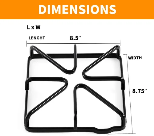 Miniatura 3 de Rejillas WB31X20643 mejoradas para piezas de estufa GE, rejilla de quemador, piezas de placa de cocina GE, rejilla de superficie de acero metálico