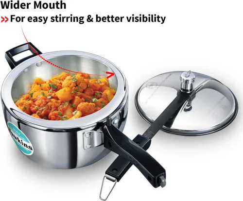 Miniatura 4 de Hawkins Olla a presión de acero inoxidable triple de 3,5 litros, cocina de tapa interior, plata (HSST35)