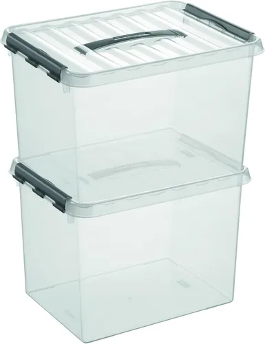 Miniatura 2 de Sunware 78800609 Q-Line - Caja de almacenamiento, transparente, 22 litros