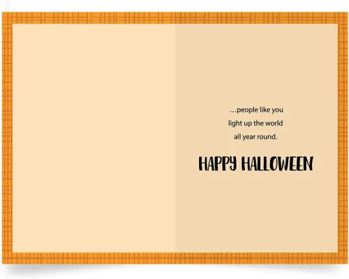 Miniatura 2 de Designer Greetings Special Thoughts - Tarjetas de felicitación de Halloween, ciudad fantasma (6 tarjetas con sobres naranjas), para fiestas