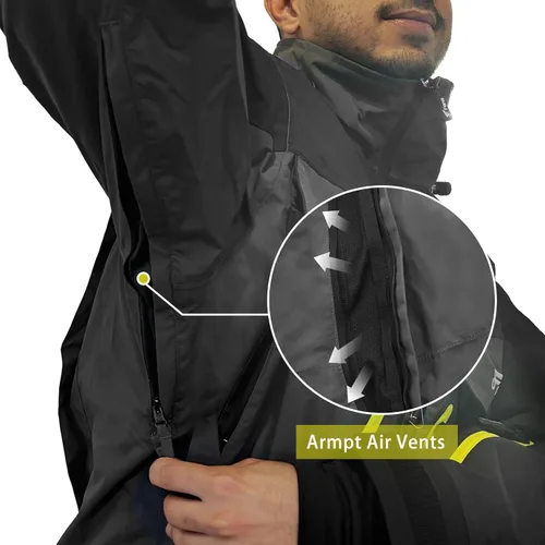 Miniatura 2 de 8 Fans Chamarras de pesca impermeables transpirables para hombres y mujeres