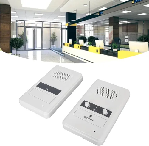 Miniatura 5 de Sistema de intercomunicación de altavoz de ventana, micrófono de intercomunicación sensible antiinterferencias de doble manera hablar a través