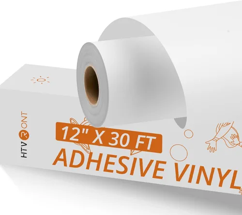 Miniatura 8 de HTVRONT Vinilo permanente negro, 12 pulgadas x 30 pies, vinilo permanente para máquina Cricut, calcomanías de vinilo autoadhesivas para Negro mate