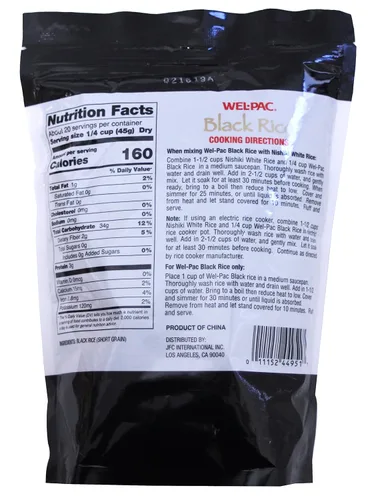 Miniatura 2 de Welpac Arroz negro, Kuro Mai de grano corto, 2 libras
