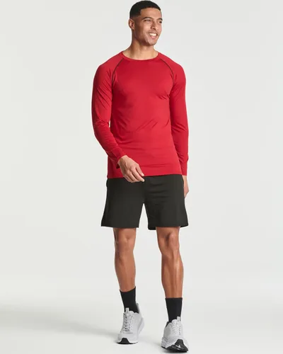 Miniatura 5 de Real Essentials Paquete de 4 camiseta de compresión de manga larga para hombre para clima frío (disponible en tallas grandes y altas)