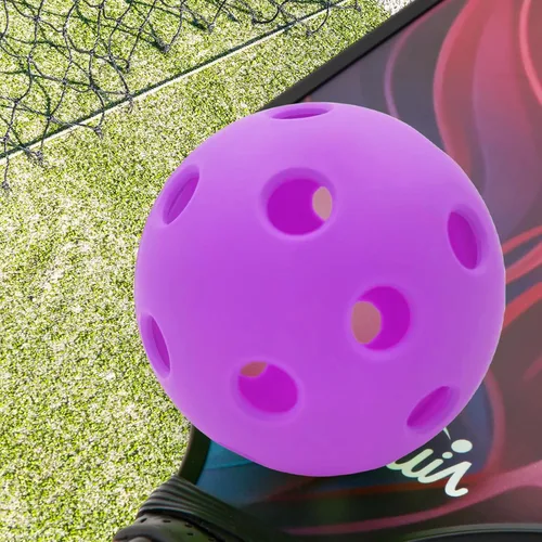 Miniatura 5 de Pelotas de pickleball para interiores, 26 agujeros, aprobadas por USAPA, paquete de 4 bolas de pepinillo de alto rebote, regalos de pickleball