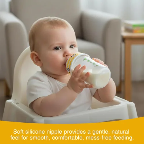 Miniatura 5 de Refresh-a-Baby - Adaptador de pezón reutilizable para biberón, convierte instantáneamente cualquier biberón en un sorbo con pezones de silicona Panda