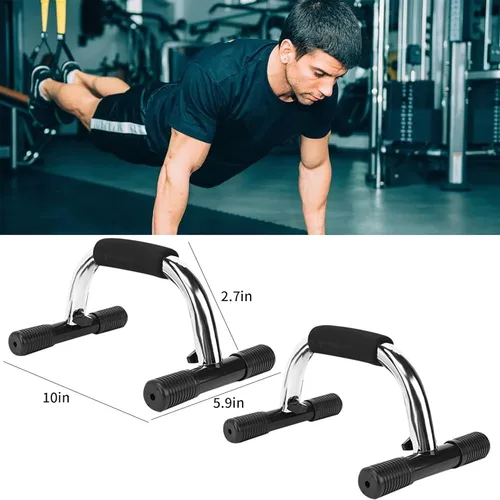 Miniatura 3 de OUKENS Barras de empuje, equipo de calistenia, asas de empuje para piso, con mango de estructura resistente antideslizante, barras de fitness