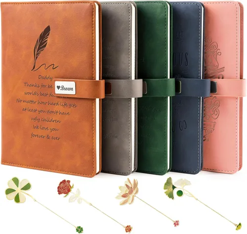Miniatura 11 de Diarios de cuero personalizados para cuadernos bíblicos cristianos personalizados de 5 x 7 pulgadas, cuaderno de bocetos, diario de viaje, regalos