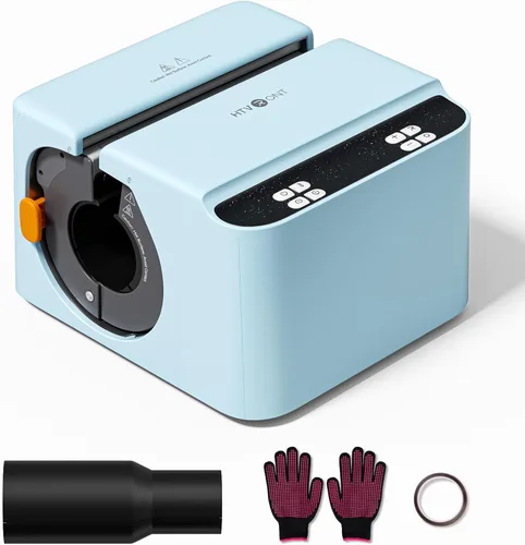 HTVRONT Prensa de calor automática para vasos, A200H, máquina de prensa de calor de transferencia de taza completa para vasos de 40 OZ con asa, Azul