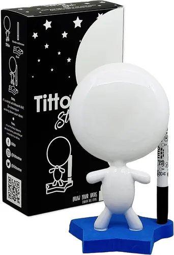 Miniatura 6 de Los mejores regalos de oficina – TITTO Star, Draw Your Ideas – Muñeca de pizarra blanca de cerámica – Regalo de regreso a la escuela – Diseño