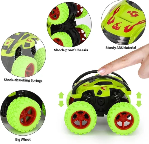 Miniatura 4 de YINSHENG Juguetes de auto para niños de 2, 3, 4, 5 años, juguetes de autos de tracción hacia atrás, camiones monstruos para niños de 2 a 6 años