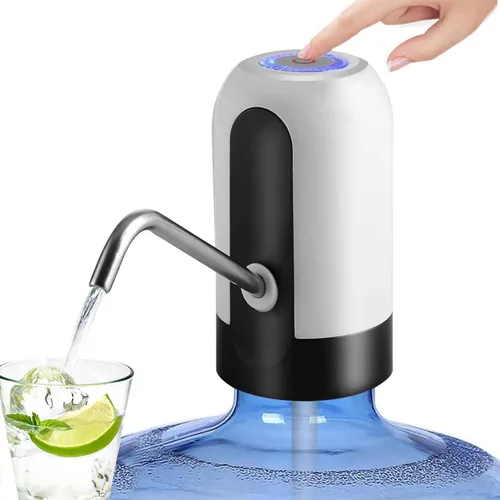 Dispensador de botellas de agua, bomba de agua para botellas de 5 galones, carga USB, batería recargable, dispensador de jarra portátil para el