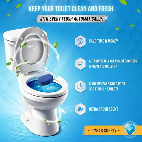 Miniatura 2 de ACTIVE Tabletas Limpiadoras Automáticas para Tazón de Inodoro de Gel Azul Limpiadores de Tanque de Inodoro, Removedor de Manchas de Anillo de Agua