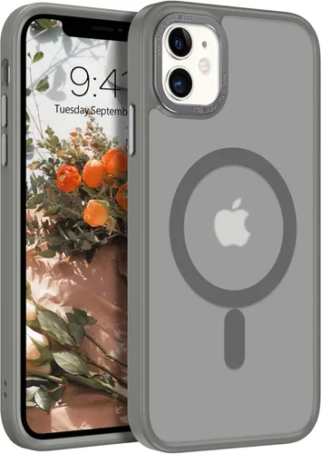 Miniatura 12 de BENTOBEN Funda para iPhone 11, Funda de teléfono para iPhone 11 Funda Magnética [Compatible con Mag Safe] Translúcida Mate Delgada Resistente a Negro