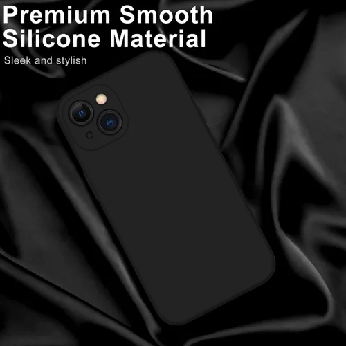 Miniatura 3 de DEENAKIN Funda compatible con iPhone 14 Plus con protector de pantalla, funda mejorada para cámara, goma de gel de silicona suave probada contra