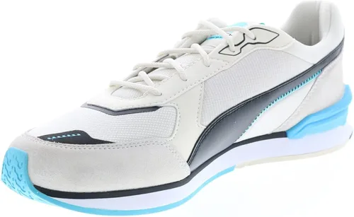 PUMA Zapatos deportivos Pl Low Racer con cordones para hombre, estilo casual, color blanco roto