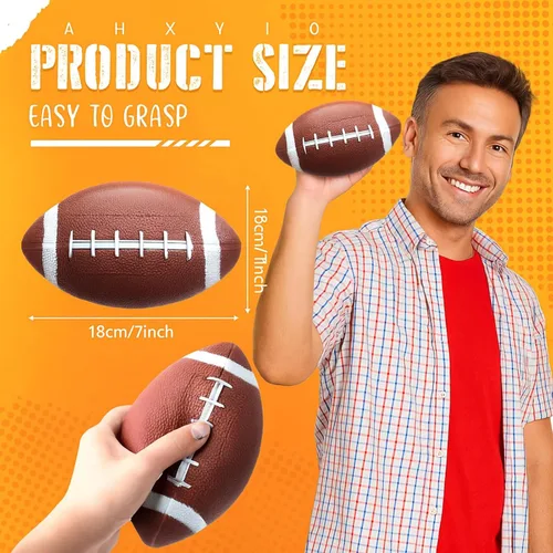Miniatura 2 de Libima 24 mini pelotas inflables de fútbol de 7 pulgadas, pequeñas pelotas de fútbol de goma para juegos al aire libre e interior, regalos de fiesta