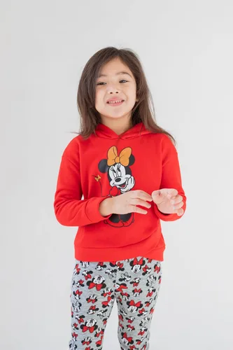 Miniatura 2 de Disney - Sudadera con capucha y leggings de vellón con diseño de Minnie Mouse